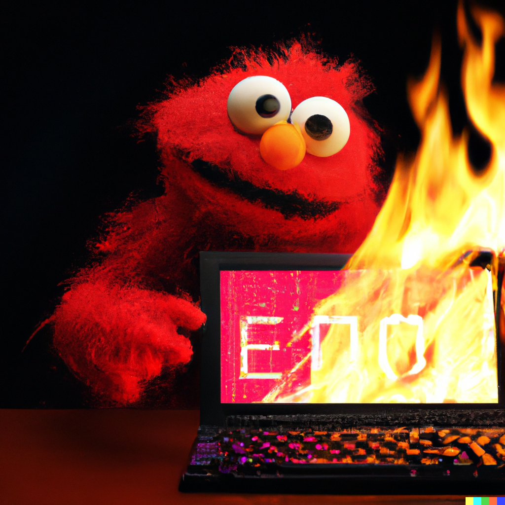 Elmo Fire Meme 